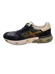 Baskets nylon suède bleu délavé spoiler blanc Mick Premiata Homme 8435 sneakers boutique Strasbourg France shop store shoes 2