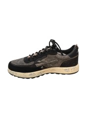 Baskets bi matière toile et cuir noir 8464 Premiata homme sneakers boutique Strasbourg France store shop shoes b