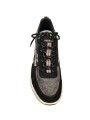 Baskets bi matière toile et cuir noir 8464 Premiata homme sneakers boutique Strasbourg France store shop shoes f