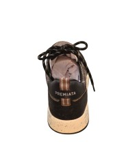 Baskets bi matière toile et cuir noir 8464 Premiata homme sneakers boutique Strasbourg France store shop shoes z