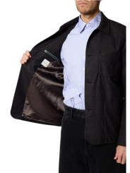VESTE 5 BOUTONS PRINCE DE GALLE CHOCO NAVY POCHES PLAQUEES M1R 017X W03223 76 doublure