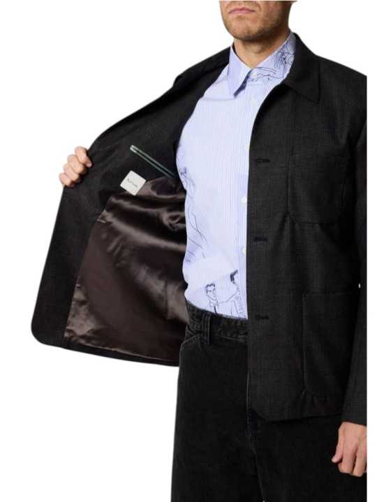 VESTE 5 BOUTONS PRINCE DE GALLE CHOCO NAVY POCHES PLAQUEES M1R 017X W03223 76 doublure