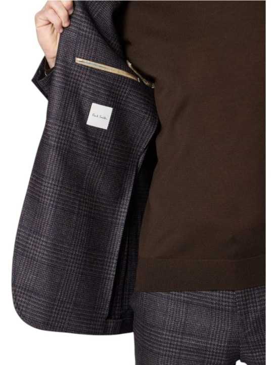 VESTE PRINCE DE GALLE NAVY BRUN M1R 2339 W03227 49 PAUL SMITH HOMME doublure