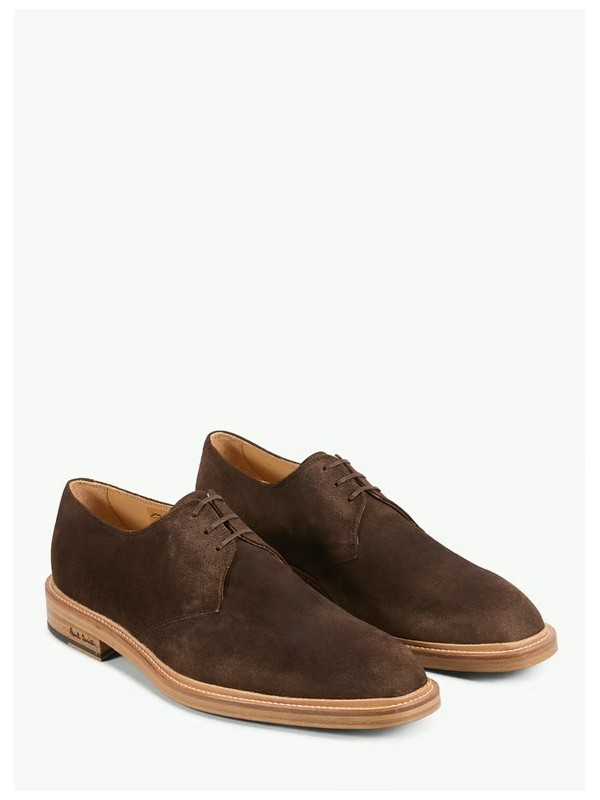Souliers derby bout carré cuir de veau suédé Sherindan Paul Smith Homme M1S SHR05 USUE chaussures focus