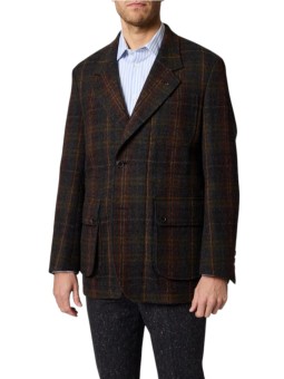 Veste saharienne tartan gris rouille M1R 2375 W03206 75 Paul Smith homme Strasbourg boutique vêtement shop store online front