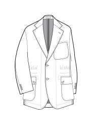 Veste saharienne chiné diag noir gris bordeaux Paul Smith Homme M1R 2375 W03204 78 BOUTIQUE sTRASBOURG VËTEMENT STORE SHOP STYLE