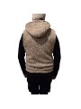 Gilet sans manche bouclette beige capuche Ungaro Homme U3200 L5167 15 boutique Strasbourg store vêtement mode shop back
