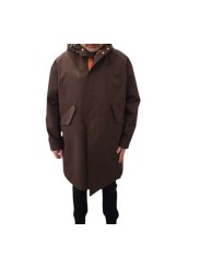 Parka Fishtell capuche coton enduit kaki Ungaro Homme U3095 L5169 32 boutique Strasbourg France vêtement mode shop store closed