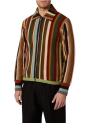 Veste maille baya large choco camel M1R 998Z W03256 92 Paul Smith homme Strasbourg boutique vêtement mode shop store front