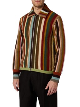 Veste maille baya large choco camel M1R 998Z W03256 92 Paul Smith homme Strasbourg boutique vêtement mode shop store front