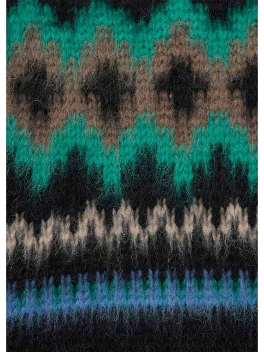 Pull jacquard noir émeraude épais M1R A002 W03263 79 Paul Smith homme Strasbourg mode vêtement store shop zoom Pull jacquard noir émeraude épais M1R A002 W03263 79 Paul Smith homme Strasbourg mode vêtement store shop zoom