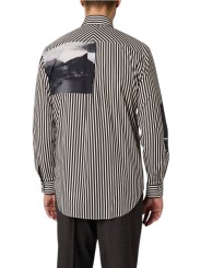 Chemise rayée blanc noir photos chat fleur M1R A112 W03312 79 Paul Smith homme Strasbourg boutique Strasbourg vêtement mode d