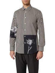 Chemise rayée blanc noir photos chat fleur M1R A112 W03312 79 Paul Smith homme Strasbourg boutique Strasbourg vêtement mode