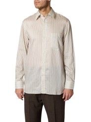 Chemise écru rayée ciel lyocell soie M1R A118 W03197 08 Paul Smith homme Strasbourg boutique mode vêtement store shop front