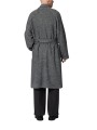 Manteau long diagonales noir écru ceinture M1R A259 W03204 70 Paul Smith homme boutique STrasbourg France store shop mode dos