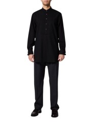 Liquette noir col mao laine viscose M1R A267 W03179 79 Paul Smith homme Strasbourg mode boutique vêtement shop store look2