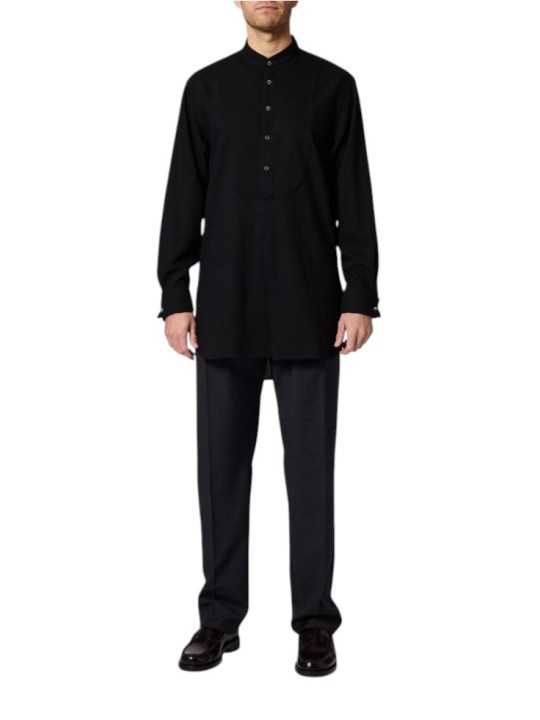 Liquette noir col mao laine viscose M1R A267 W03179 79 Paul Smith homme Strasbourg mode boutique vêtement shop store look2