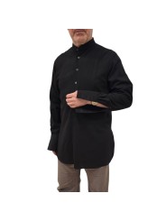 Liquette noir col mao laine viscose M1R A267 W03179 79 Paul Smith homme Strasbourg mode boutique vêtement shop store détail