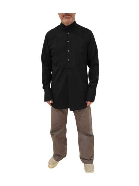 Liquette noir col mao laine viscose M1R A267 W03179 79 Paul Smith homme Strasbourg mode boutique vêtement shop store front
