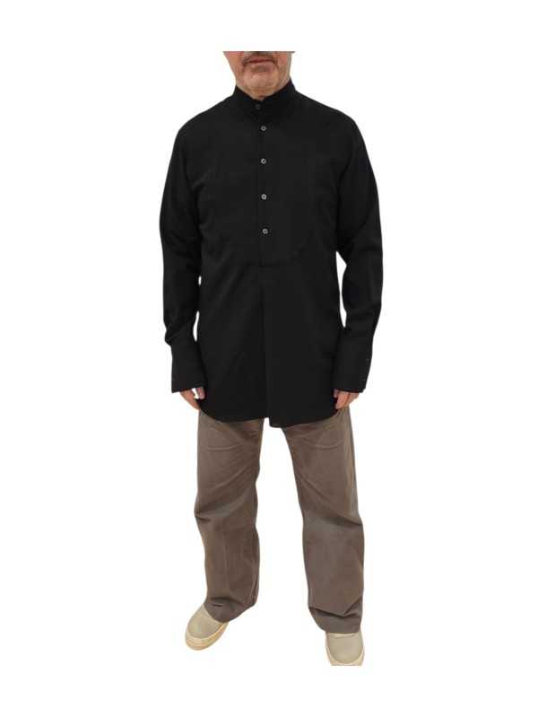 Liquette noir col mao laine viscose M1R A267 W03179 79 Paul Smith homme Strasbourg mode boutique vêtement shop store front