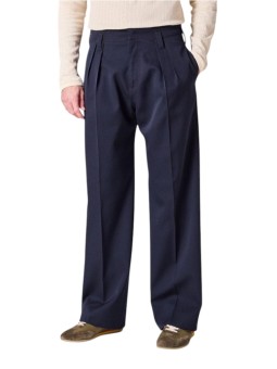 Pantalon navy large pattes taille passant bas Paul Smith Homme M1R A270 W02207 49 boutique mode vêtement shop front