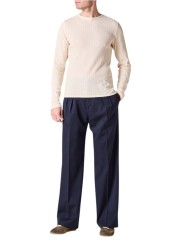 Pantalon navy large pattes taille passant bas Paul Smith Homme M1R A270 W02207 49 boutique mode vêtement shop look