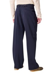 Pantalon navy large pattes taille passant bas Paul Smith Homme M1R A270 W02207 49 boutique mode vêtement shop back