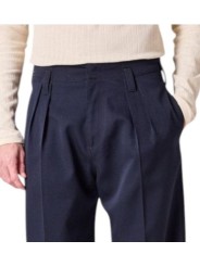 Pantalon navy large pattes taille passant bas Paul Smith Homme M1R A270 W02207 49 boutique mode vêtement shop détail