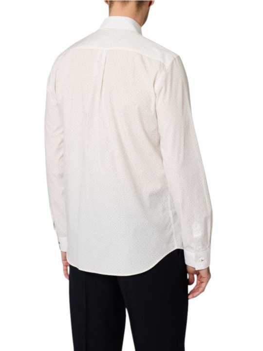 Chemise blanche point navy slim M1R A279 W03189 01 Paul Smith homme Strasbourg boutique mode vêtement store shop dos