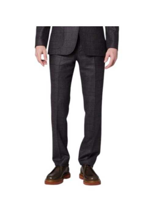 Pantalon prince de galle navy brun Paul Smith Homme M1R A284 W03227 49 boutique mode vêtement