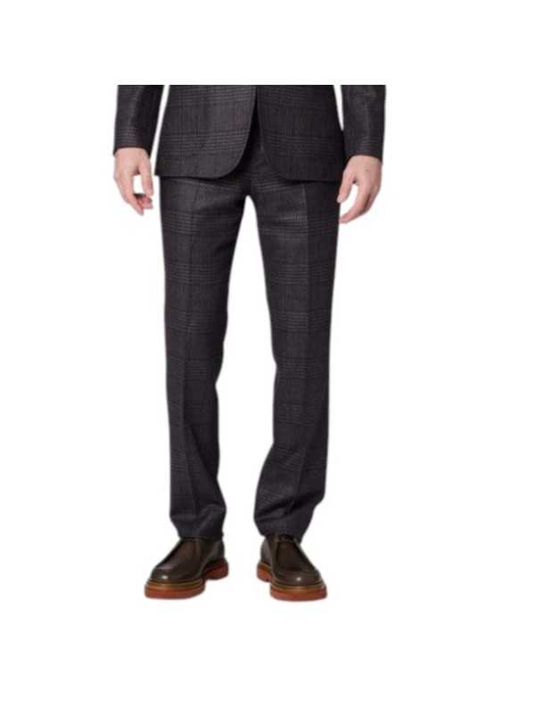 Pantalon prince de galle navy brun Paul Smith Homme M1R A284 W03227 49 boutique mode vêtement