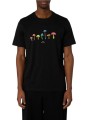 T-shirt noir champignons multi Paul Smith Homme M2R 011R WP6077 79 boutique vêtement Strasbourg shop store mode front