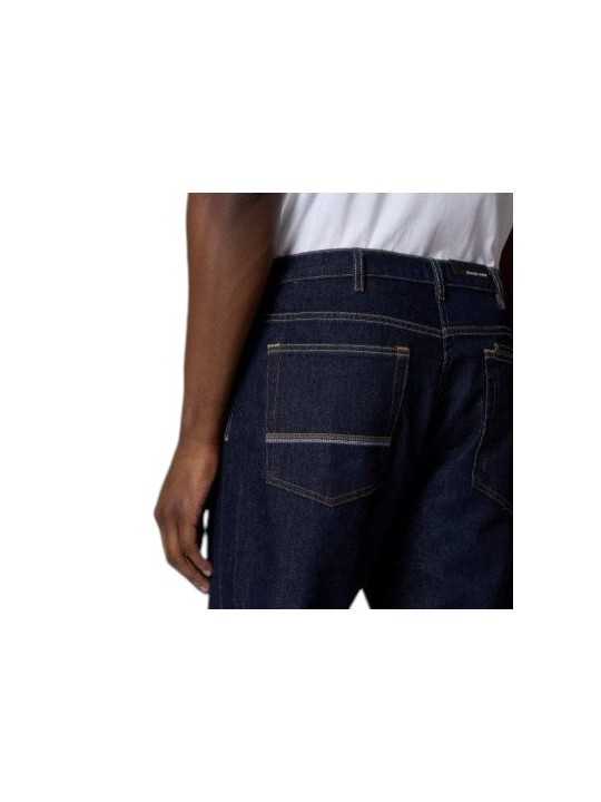 Jeans brut Relax Taper baya poche arrière Paul Smith Homme M2R 750Z W21841 R boutique pant mode vêtement shop store détail
