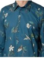 Chemise bleu print floral vert blanc Paul Smith Homme M2R 765X W22791 44 boutique shirt mode vêtement Strasbourg shop zoom