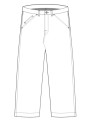 Jeans chocolat large poches biais Paul Smith Homme M2R 801Z W22475 69 boutique pant Strasbourg mode vêtement style shop style