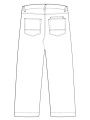 Jeans chocolat large poches biais Paul Smith Homme M2R 801Z W22475 69 boutique pant Strasbourg mode vêtement style shop style