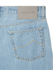 Jeans Sean rayé denim délavé jacron poils gris Jacob Cohen homme JUM_QM030030T857AB1300D boutique Strasbourg vêtement mode luxe