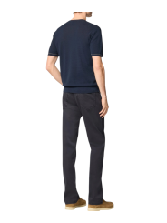 Pull manches courtes navy surpiqué beige Jacob Cohen homme boutique Strasbourg vêtement mode store shop JUM_SG034000X0006FLY97 u