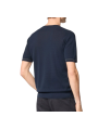 Pull manches courtes navy surpiqué beige Jacob Cohen homme boutique Strasbourg vêtement mode store shop JUM_SG034000X0006FLY97 c