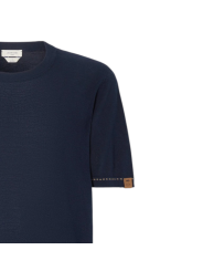 Pull manches courtes navy surpiqué beige Jacob Cohen homme boutique Strasbourg vêtement mode store shop JUM_SG034000X0006FLY97 z