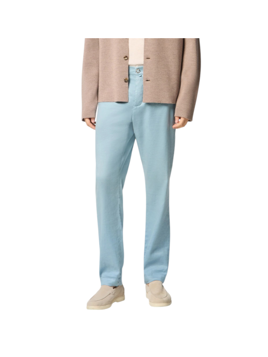 Chino Gray lin coton stretch bleu ciel Jacob Cohen pantalon homme S4269 TR X97 boutique Strasbourg mode vêtement shop dvt