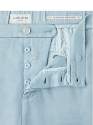 Chino Gray lin coton stretch bleu ciel Jacob Cohen pantalon homme S4269 TR X97 boutique Strasbourg mode vêtement shop détail