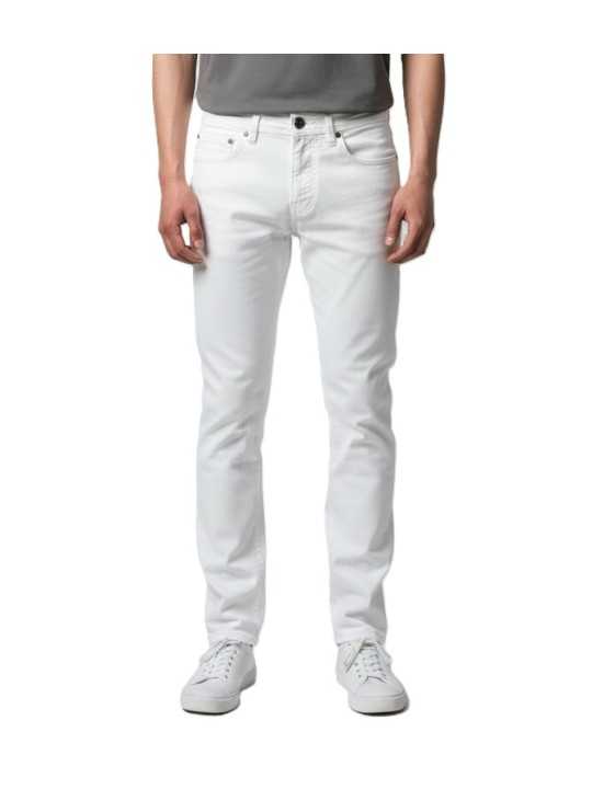 JEANS BARD FAST BLANC JACRON BRODE BLANC P3732 TN A00 JACOB COHEN HOMME porté