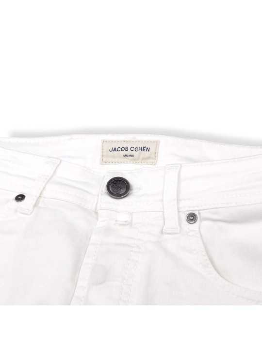 JEANS BARD FAST BLANC JACRON BRODE BLANC P3732 TN A00 JACOB COHEN HOMME bouton