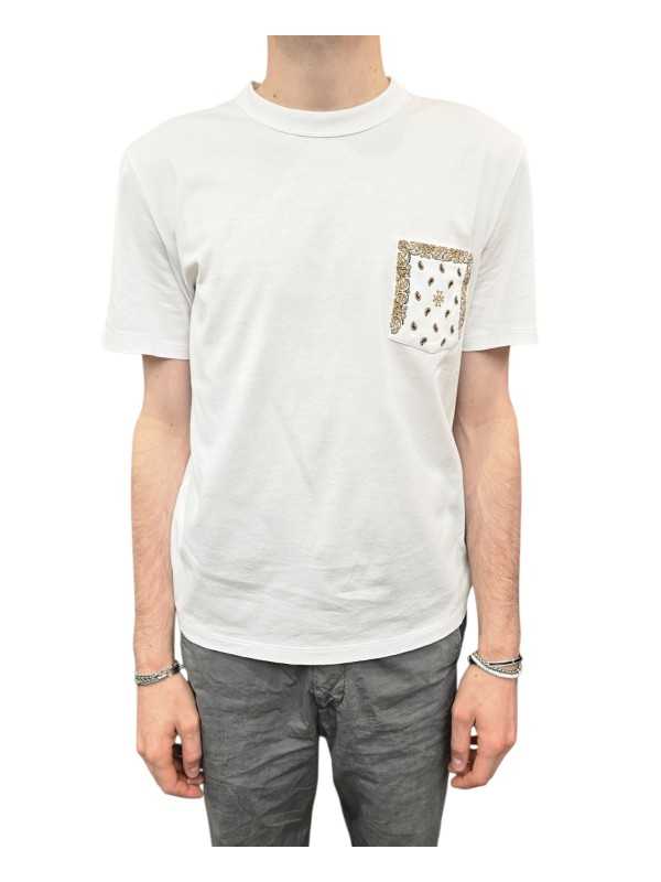 TSHIRT POCHE BANDANA BEIGE M4530 L1 A00 JACOB COHEN HOMME STRASBOURG face