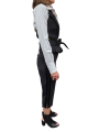 GILET TAILLEUR noir GABARDINE CEINTURE GL00561E2 ELISABETTA FRANCHI femme boutique Strasbourg vêtement shop profil