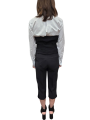 GILET TAILLEUR noir GABARDINE CEINTURE GL00561E2 ELISABETTA FRANCHI femme boutique Strasbourg vêtement shop back