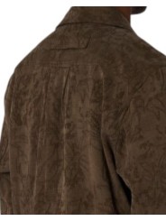 Sur Chemise marron texturée floral Paul Smith Homme M2R 908Z W22820 66 boutique Strasbourg vêtement mode shop dos