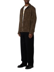 Sur Chemise marron texturée floral Paul Smith Homme M2R 908Z W22820 66 boutique Strasbourg vêtement mode shop look