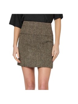 Jupe courte Harris tweed chevron brun écru Paul Smith Femme W1R 322S W03205 61 boutique vêtement mode store shop Strasbourg 1